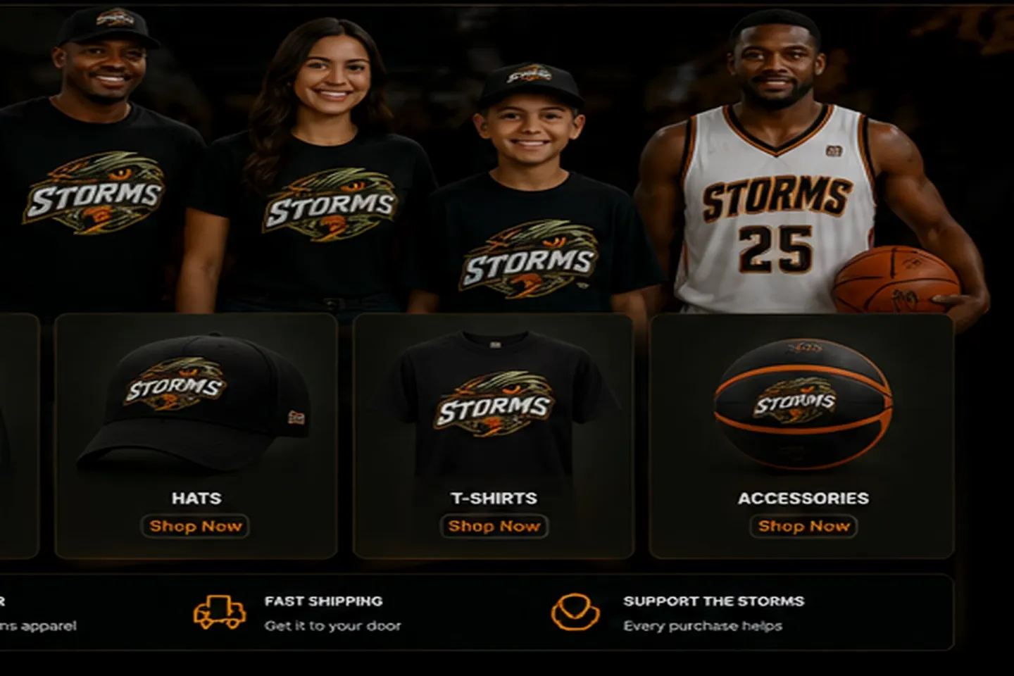 Clay County Storms fans wearing team gear