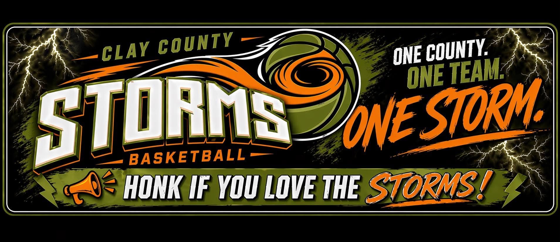 Clay County Storms bumper sticker