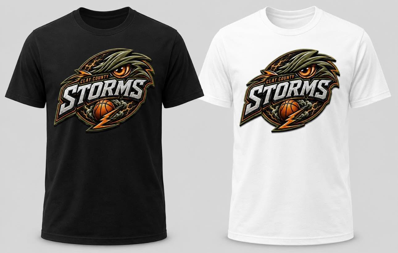Clay County Storms shirts